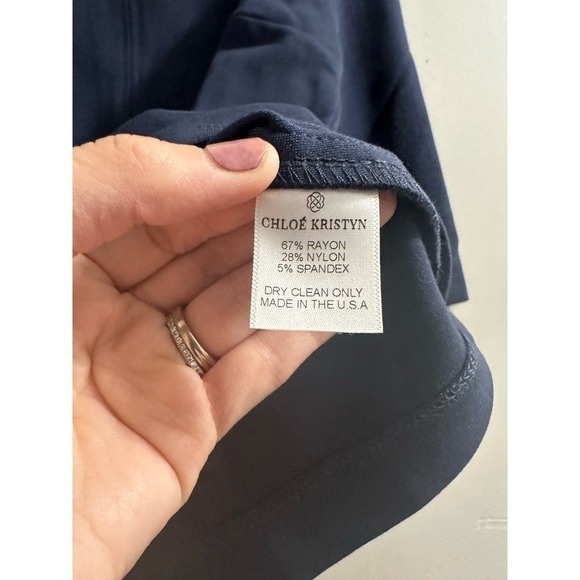 🔥FLASH SALE🔥
‎ Chloe Kristyn Navy Julia top XS - Picture 3 of 4